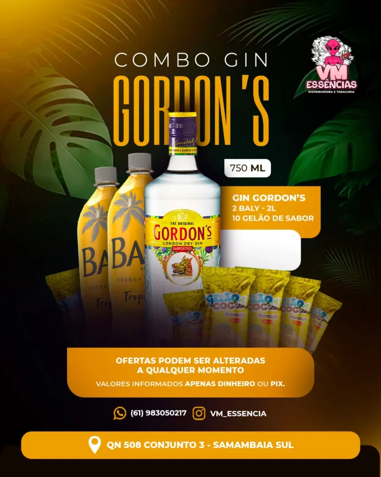 Post de oferta de combo de gin para distribuidora de bebidas