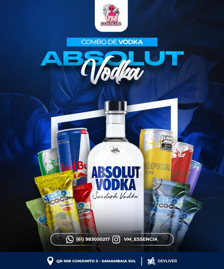 Post de oferta de combo de vodka para distribuidora de bebidas